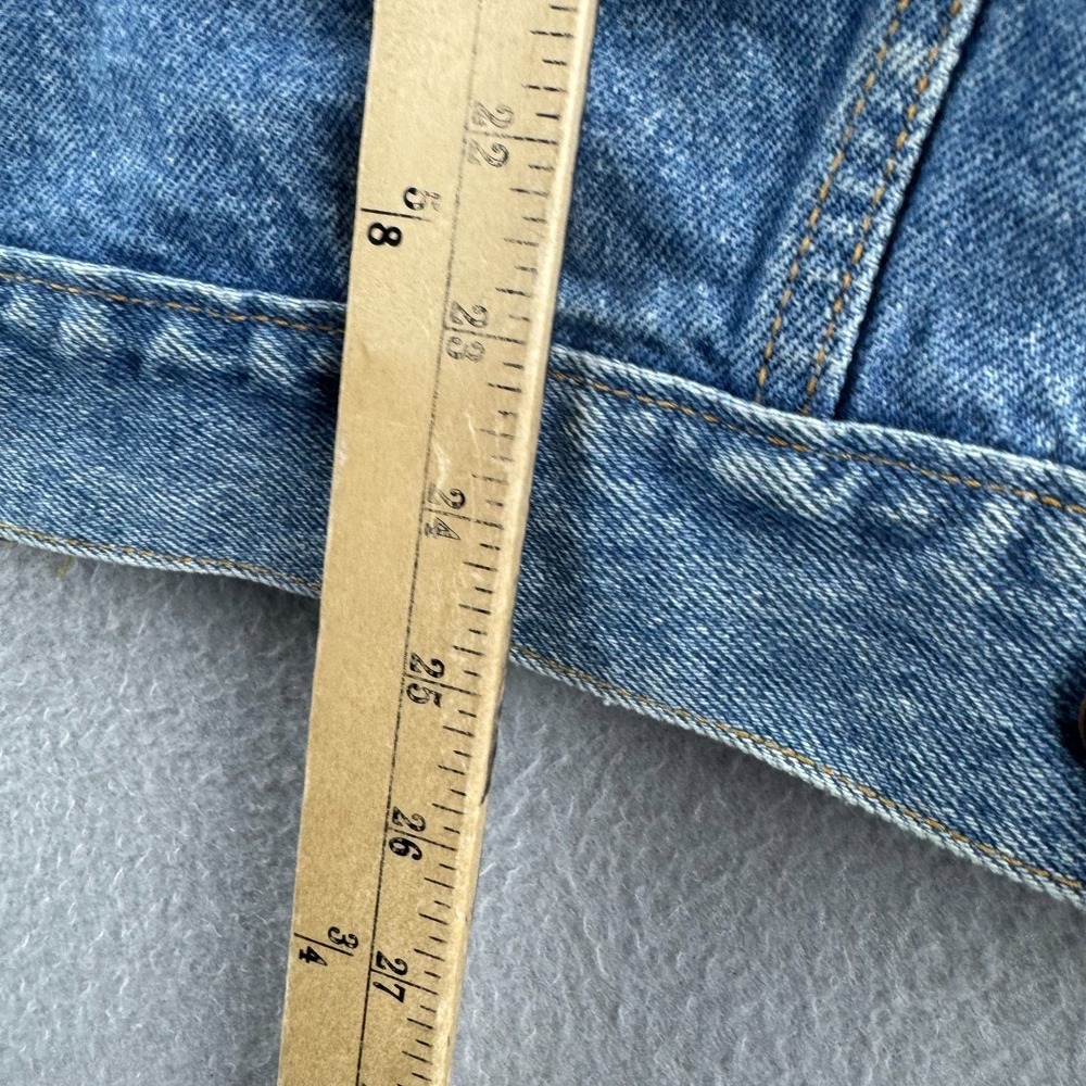 Vintage Levis Jacket Mens Large Blue Denim Trucker Late 80s Jean Made in USA - Picture 15 of 16